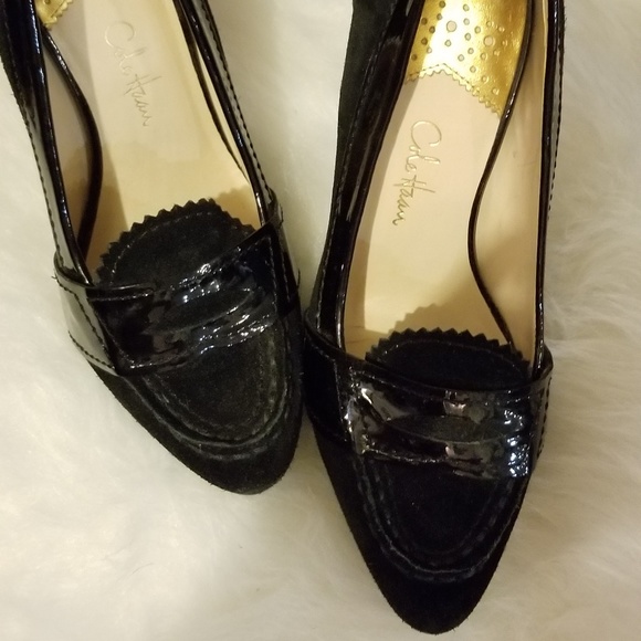 Cole haan black rainstorm suede heels - Picture 5 of 8